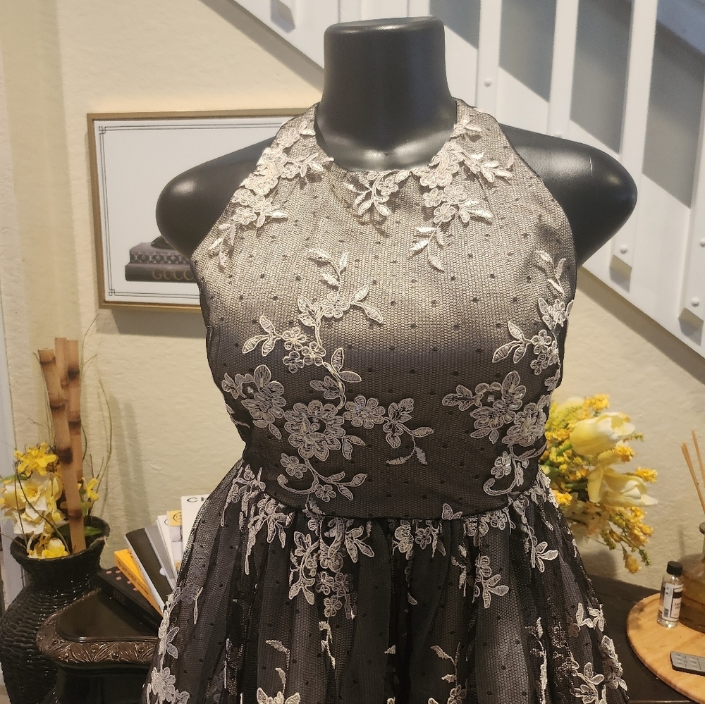 Alice + Olivia Beatrice T-back Lace Dress Size 0 - Picture 4 of 7